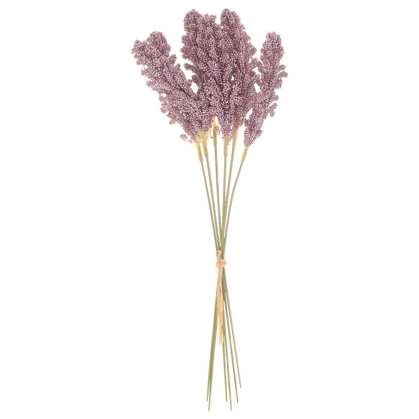 Purple Artificial Wheat Stems for Home Wedding Decor Look Real and Lifelike 2 Bunches