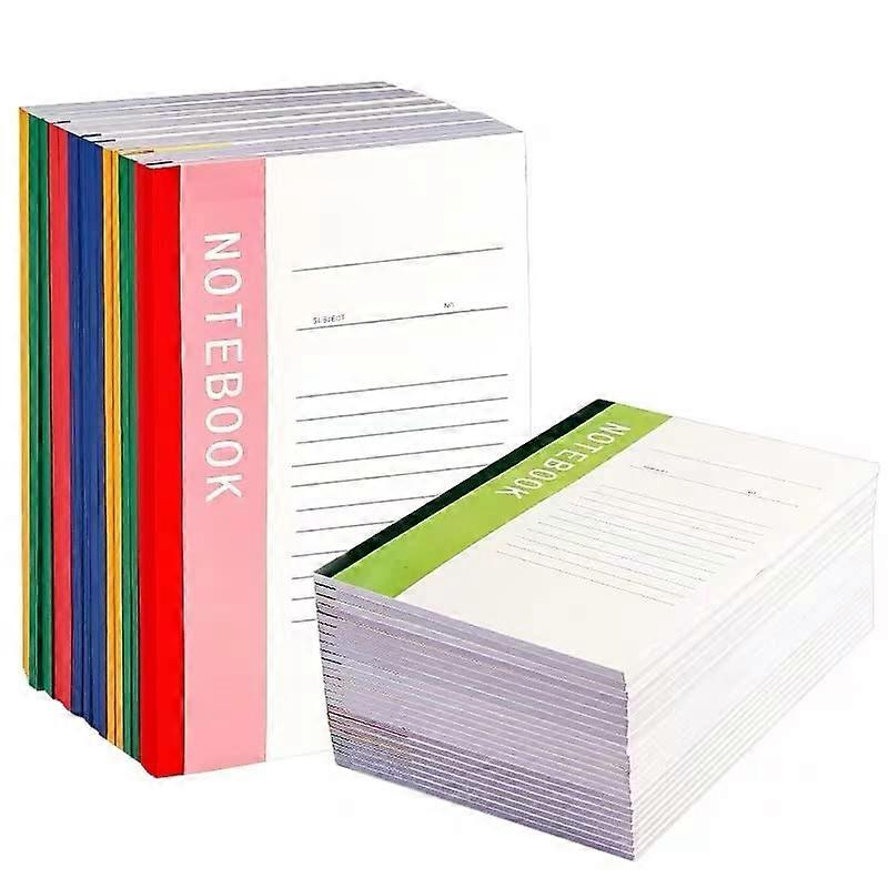 Notebook 15 Inch Lined Pages for School, Durable Cover, College Ruled, Black and White Design