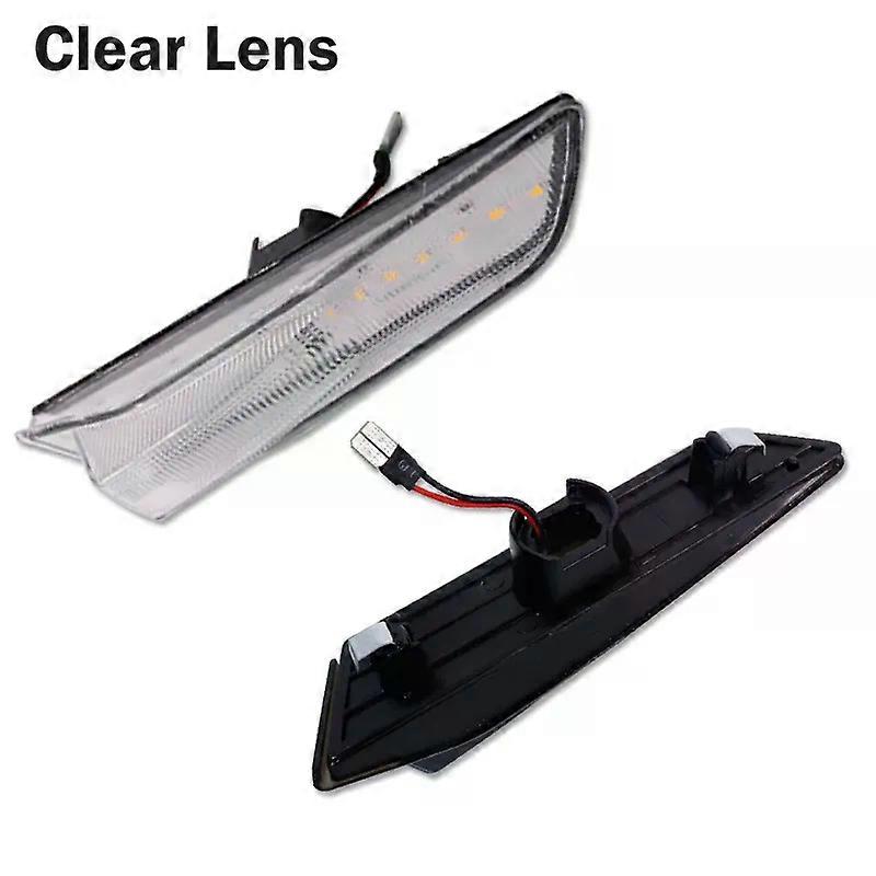 2pcs Amber Led Front Bumper Side Marker Lights Turn Signal Indicator Lamp For 2003-2007 Infiniti G35 Coupe Nissan Skyline V35