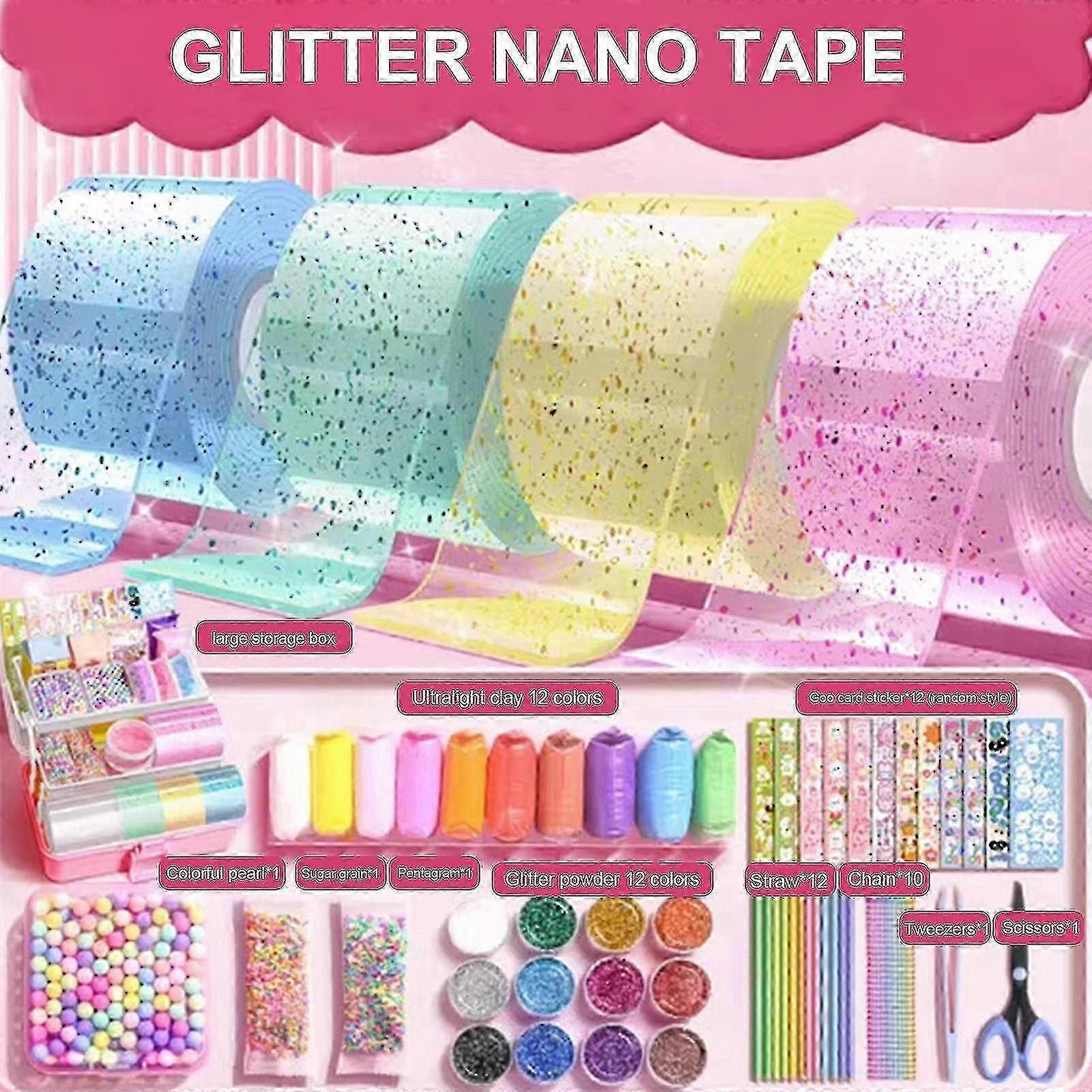 Nano Tape Bubble Kit For Kids With Step-by-step Video Tutorials - Non-toxic Nano Adhesive Tape And Diy Bubble Maker For Family Fun (transparent)