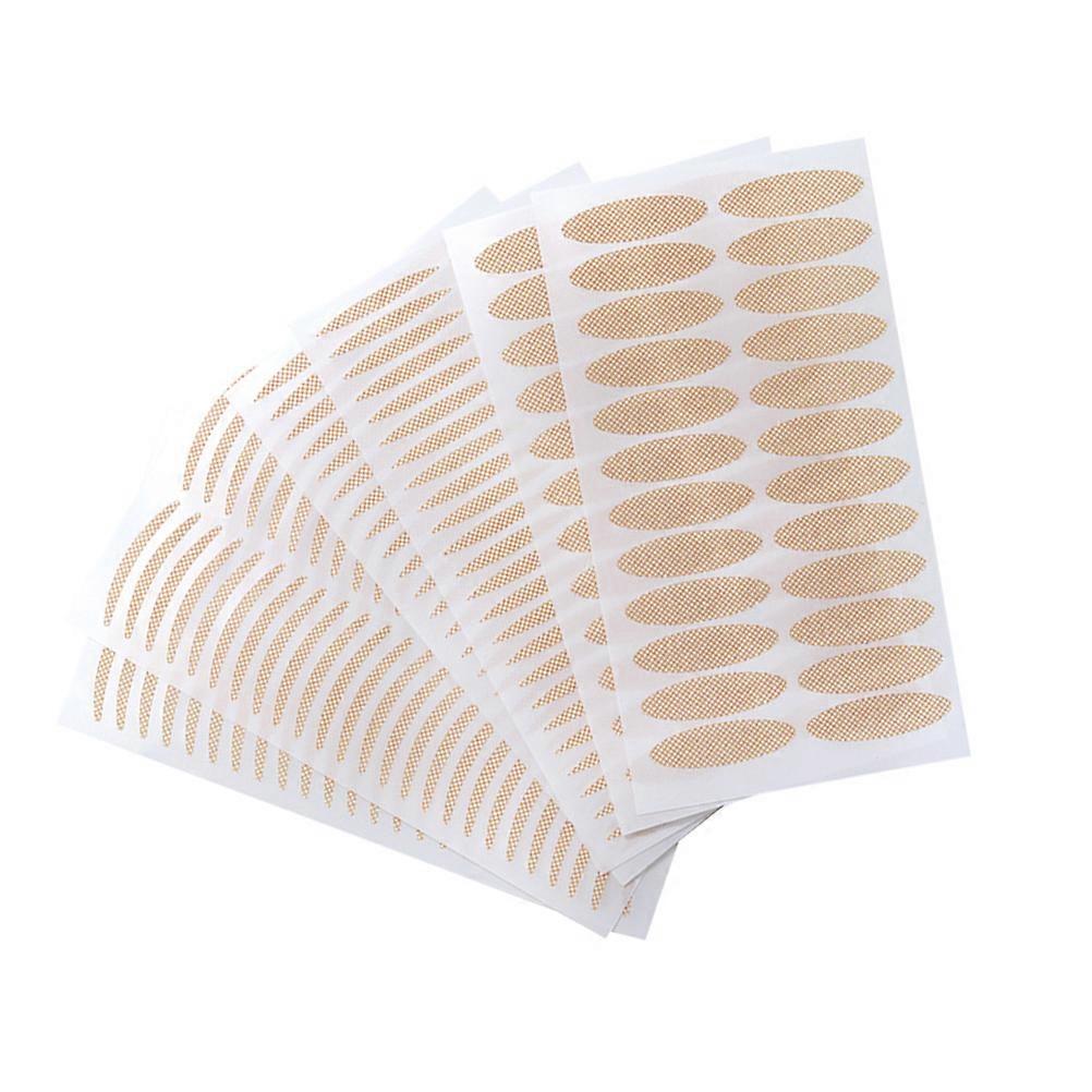 60 Sheets Mesh Lace Double Eyelid Stickers Traceless Invisible Pastes for Women Ladies Fine Strips Round Olive Patterns 20 Sheets Each