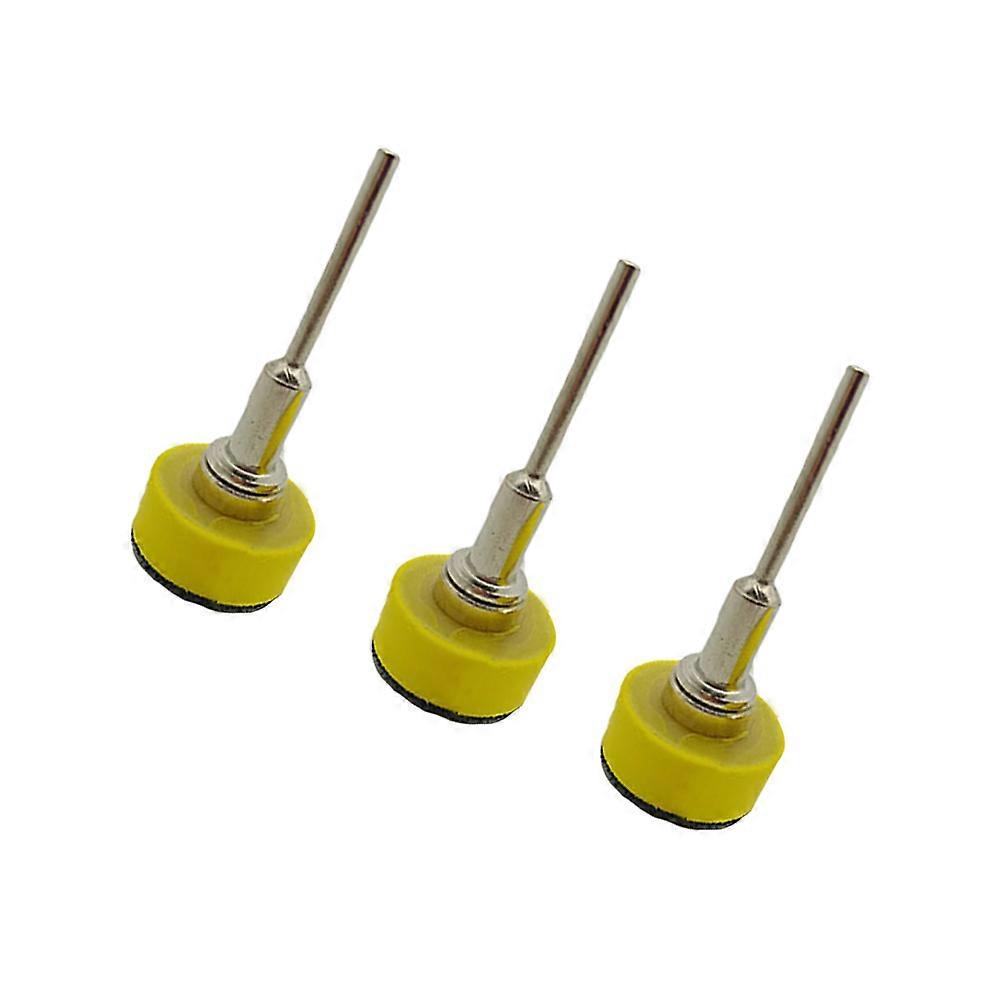 Grinding Tool Sanding Discs Electric Drill Surface Conditioning Round Disc Yellow 1-Inch Disc 3.2MM Sticks Deburring 3Pcs