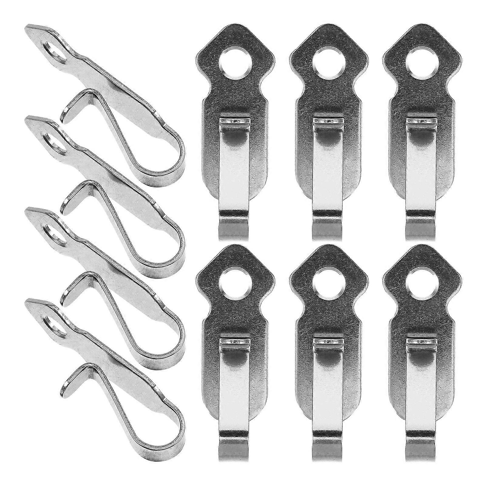 Stainless Steel Hanging Hooks for Outdoor Use 10Sets Screw Hooks for String Lights