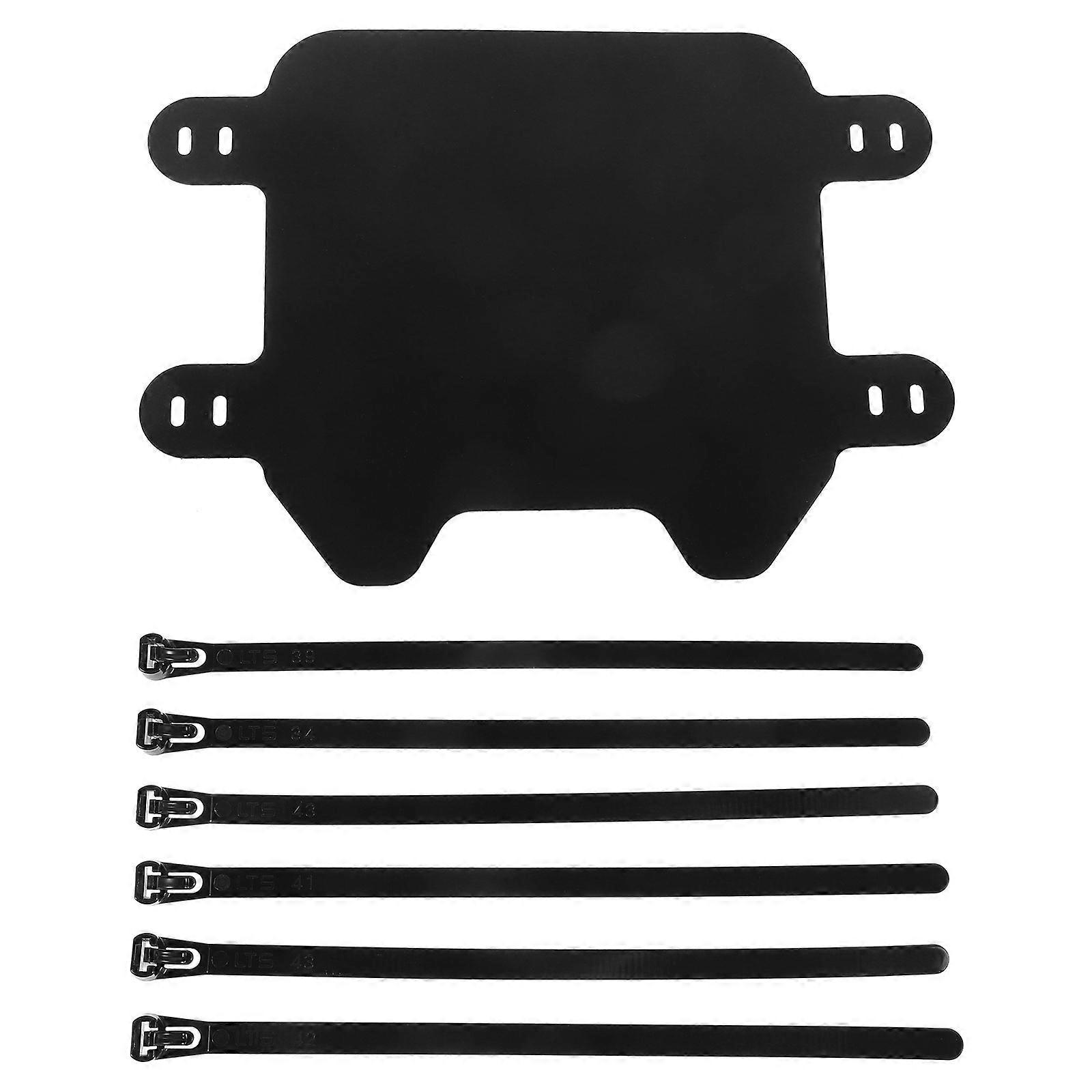 Motorcycle Front Number Plate Universal Motorcycle Plate Holder Dirt Bike Plate Mounting Plastic Rectangular 1 Set