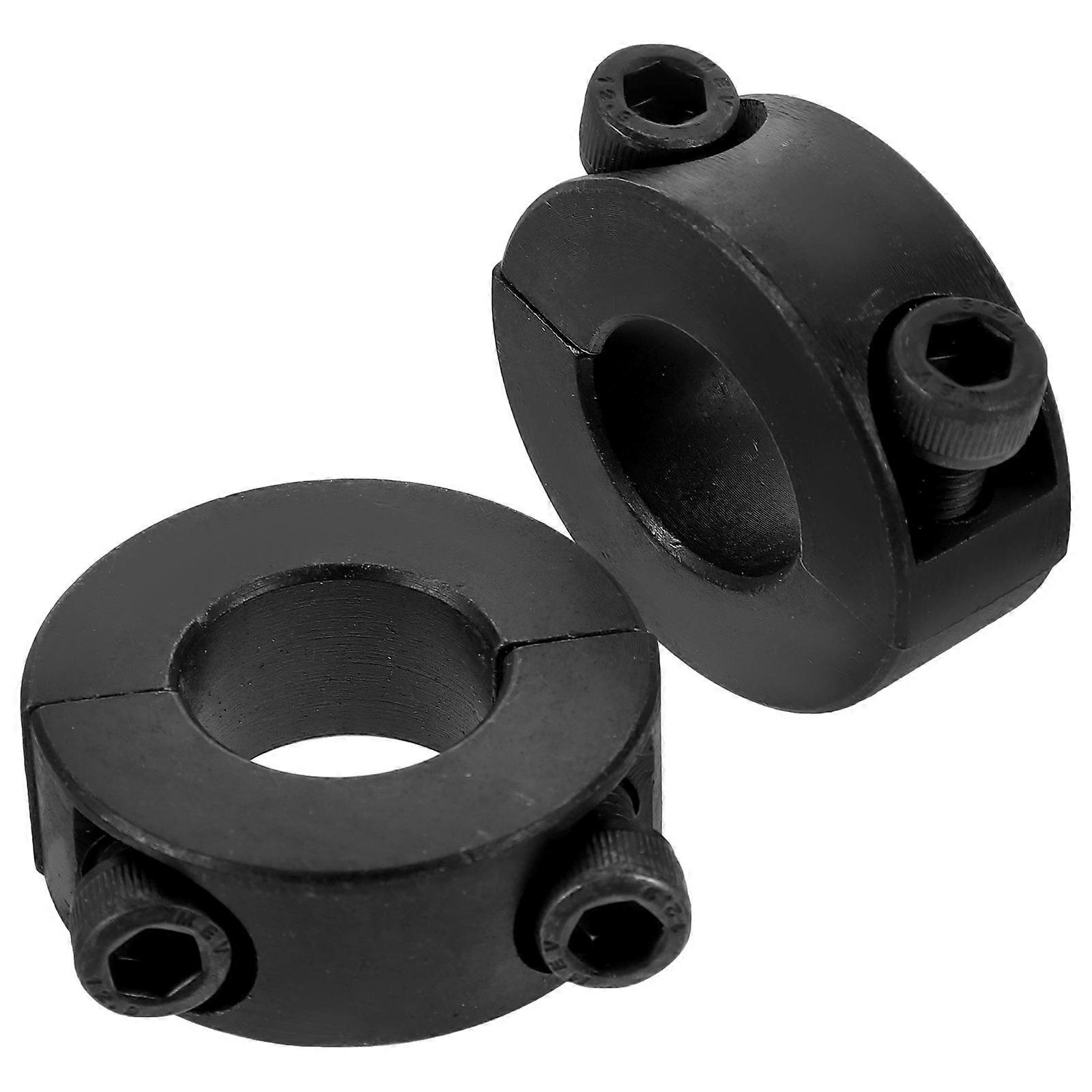 2pcs Shaft Collar Bushing Thrust Ring Steel Split Shaft Collar Clamping Collar