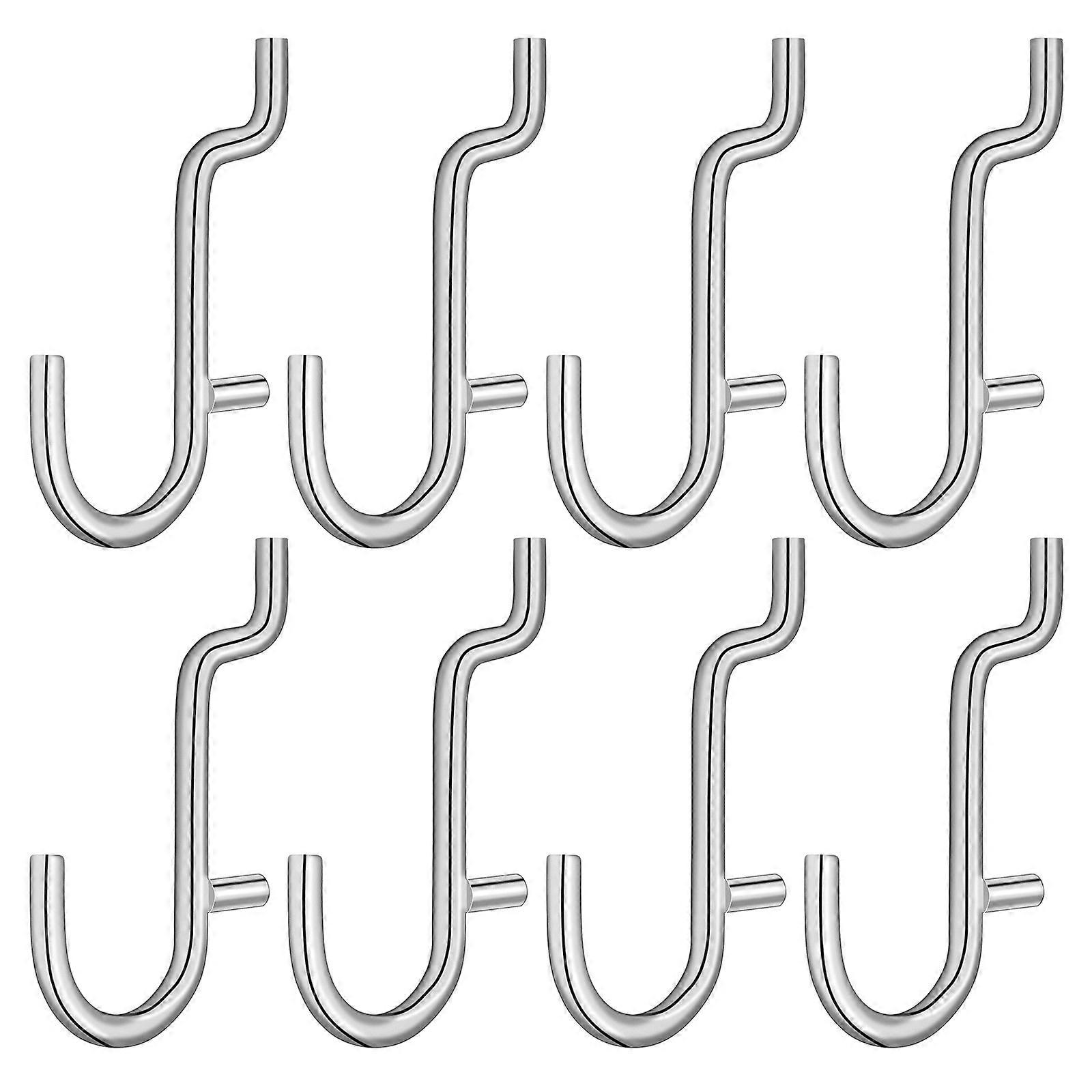 Storage Hook Pegboard Hooks Stainless Steel Tool Holding Jewelry Keys Display 20Pack