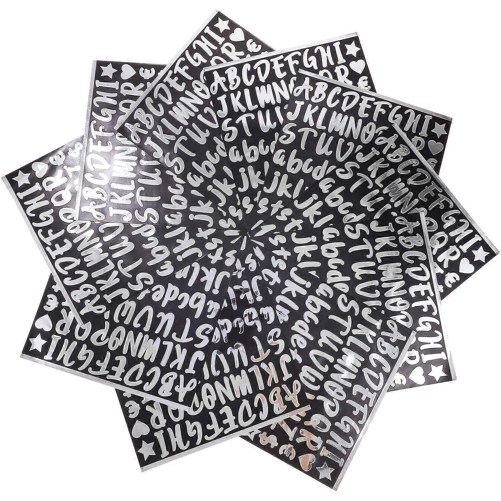 10 Sheets Reflective Alphabet Number Stickers for Mailbox Outdoor Use