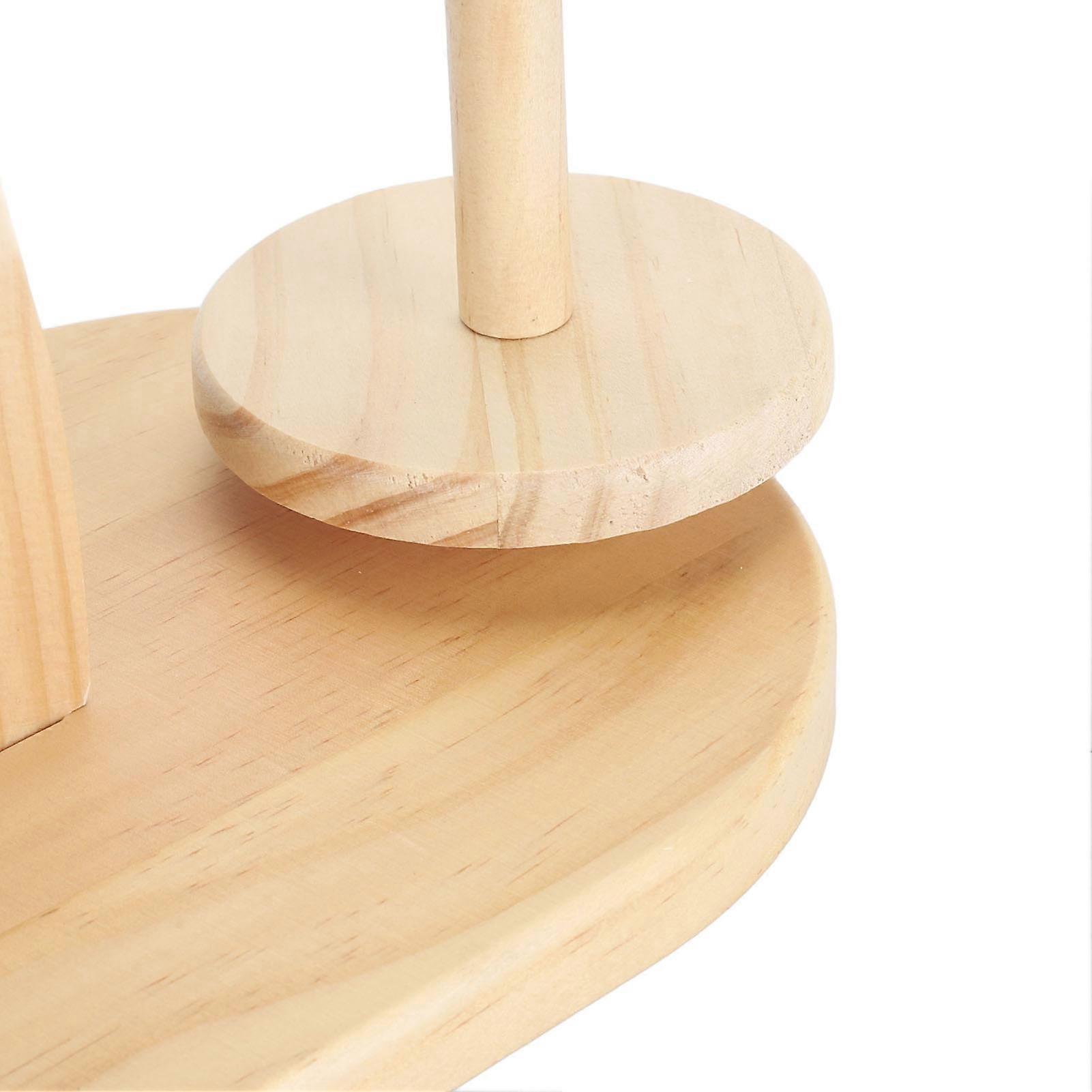 Yarn Ball Holder Log Dual Axes Rotatable High Performance Magnet Yarn Spindle Dispenser Type 2