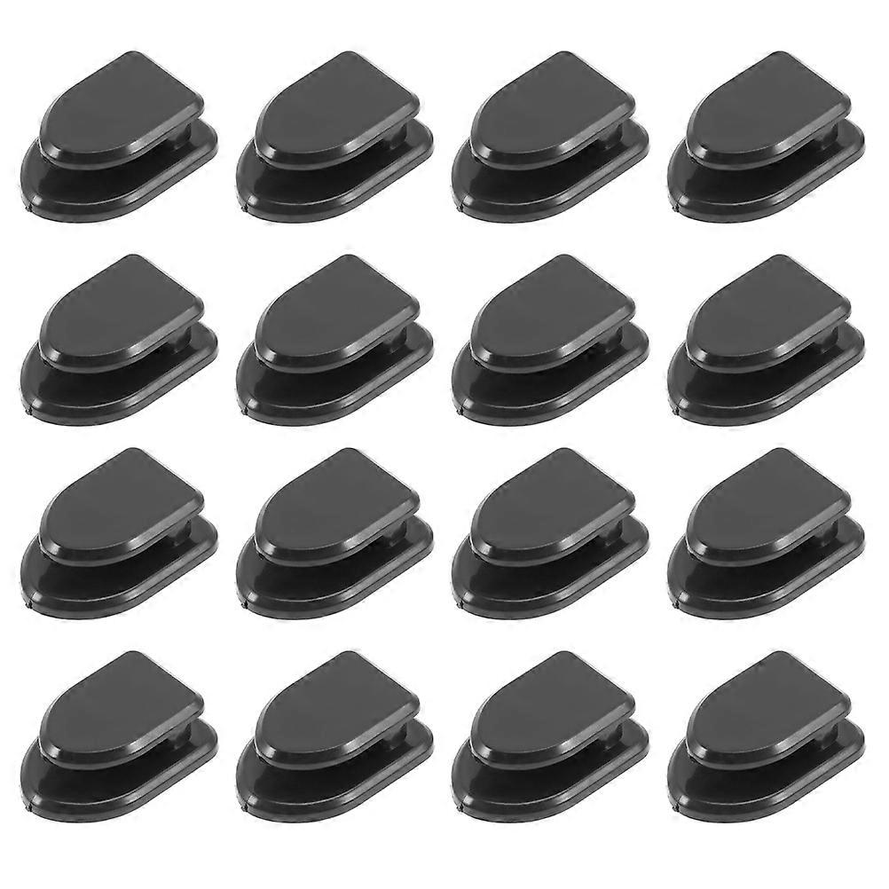 Black Car Hooks for Storage Use ABS PP Material Small Size Design Enhance Car Functionality 35pcs