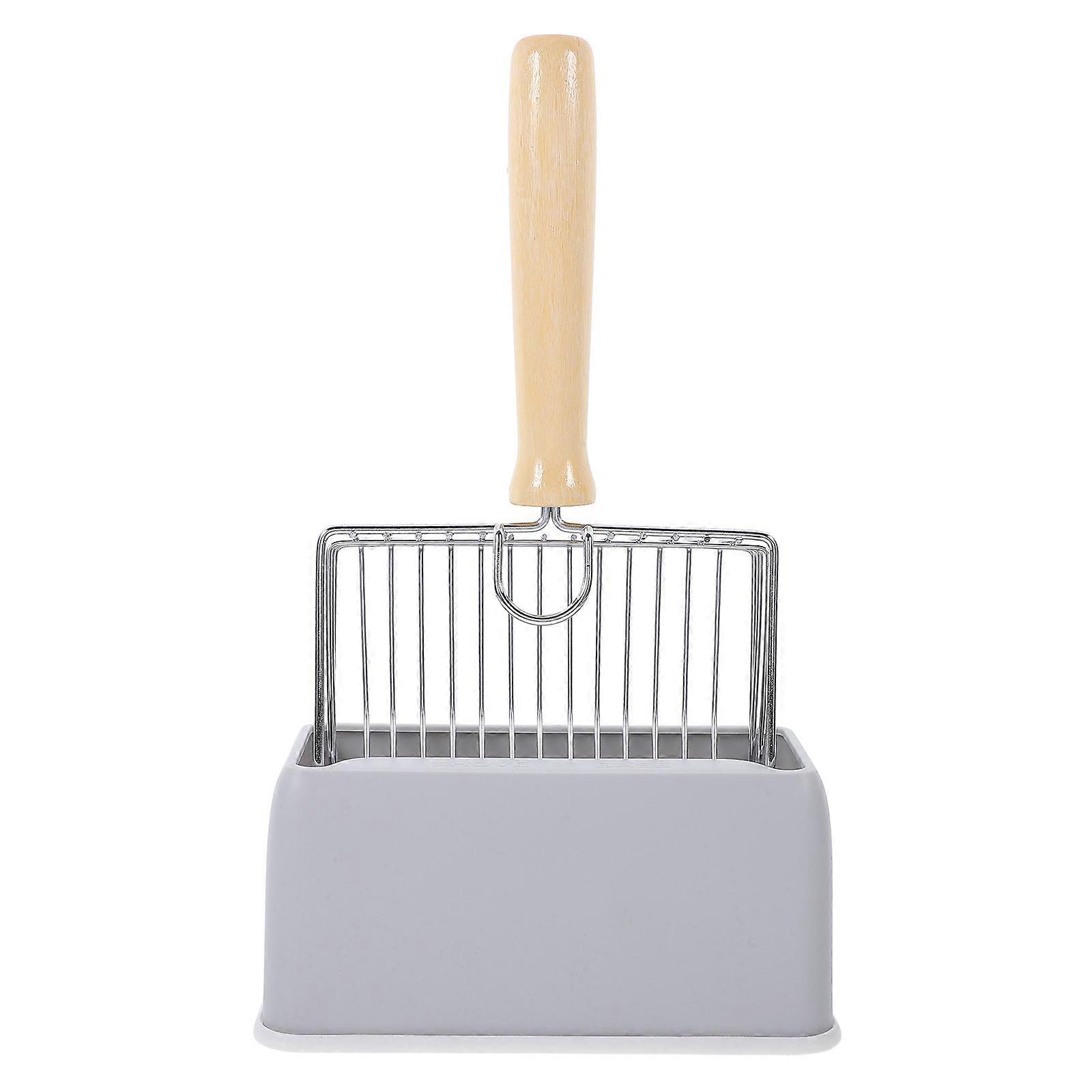 1 Set Cat Litter Scoop Stainless Steel with Storage Box