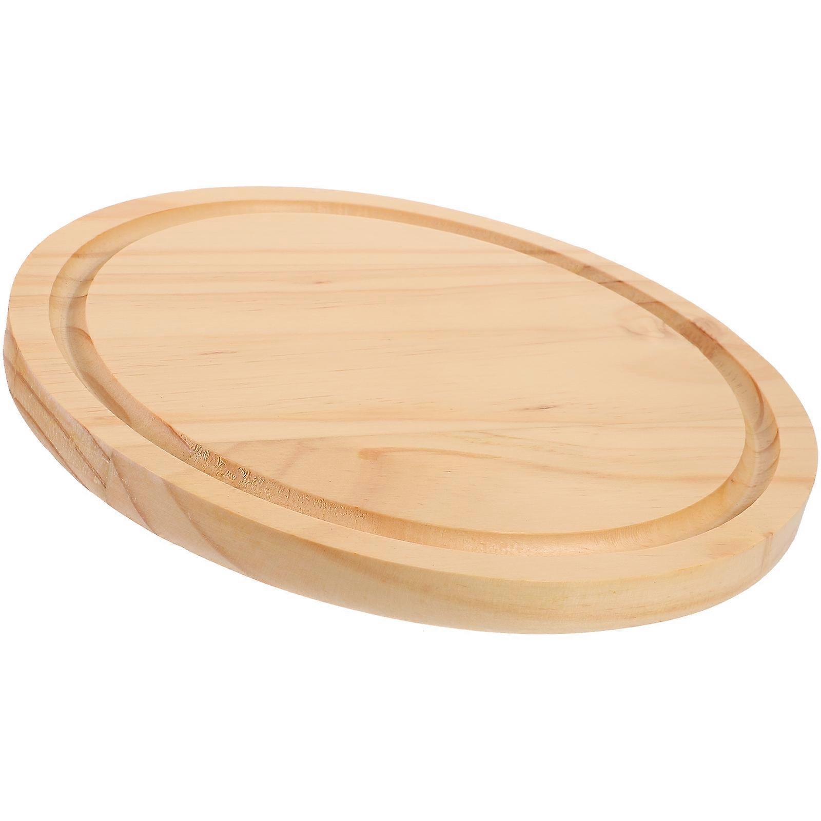 Khaki Synthetic Cutting Board for Home Use Compact Lightweight and 10.5 inches diameter