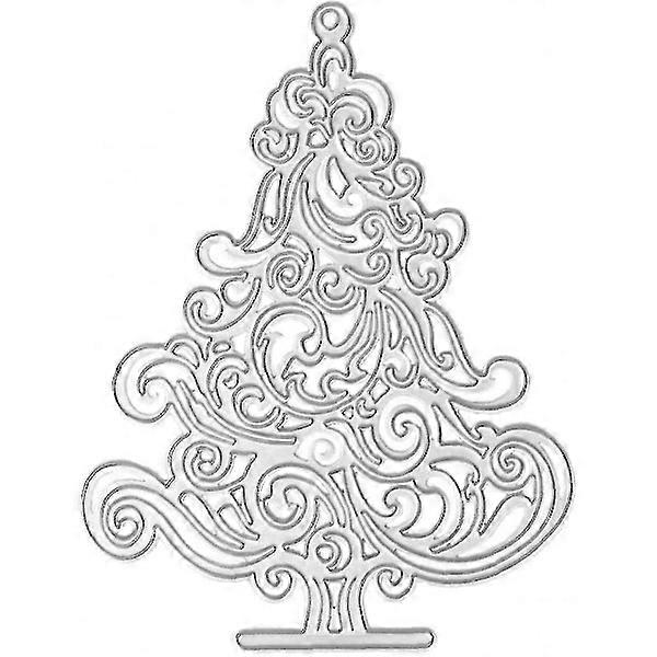 Christmas tree embossing cutting stencil mold