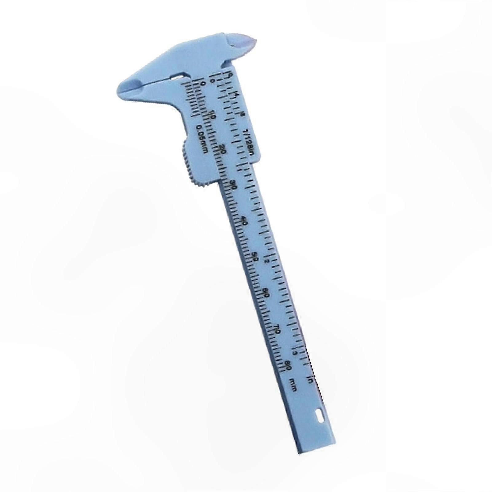 Mini Multicolor Plastic Vernier Caliper with Dual Scale 0-80mm Measuring Tool