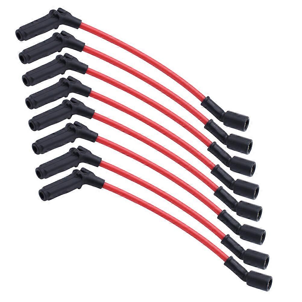 Ignition Coil Wire Harness Car Ignition Wire Set Glass Braid Material Spiral Winding 8Pcs
