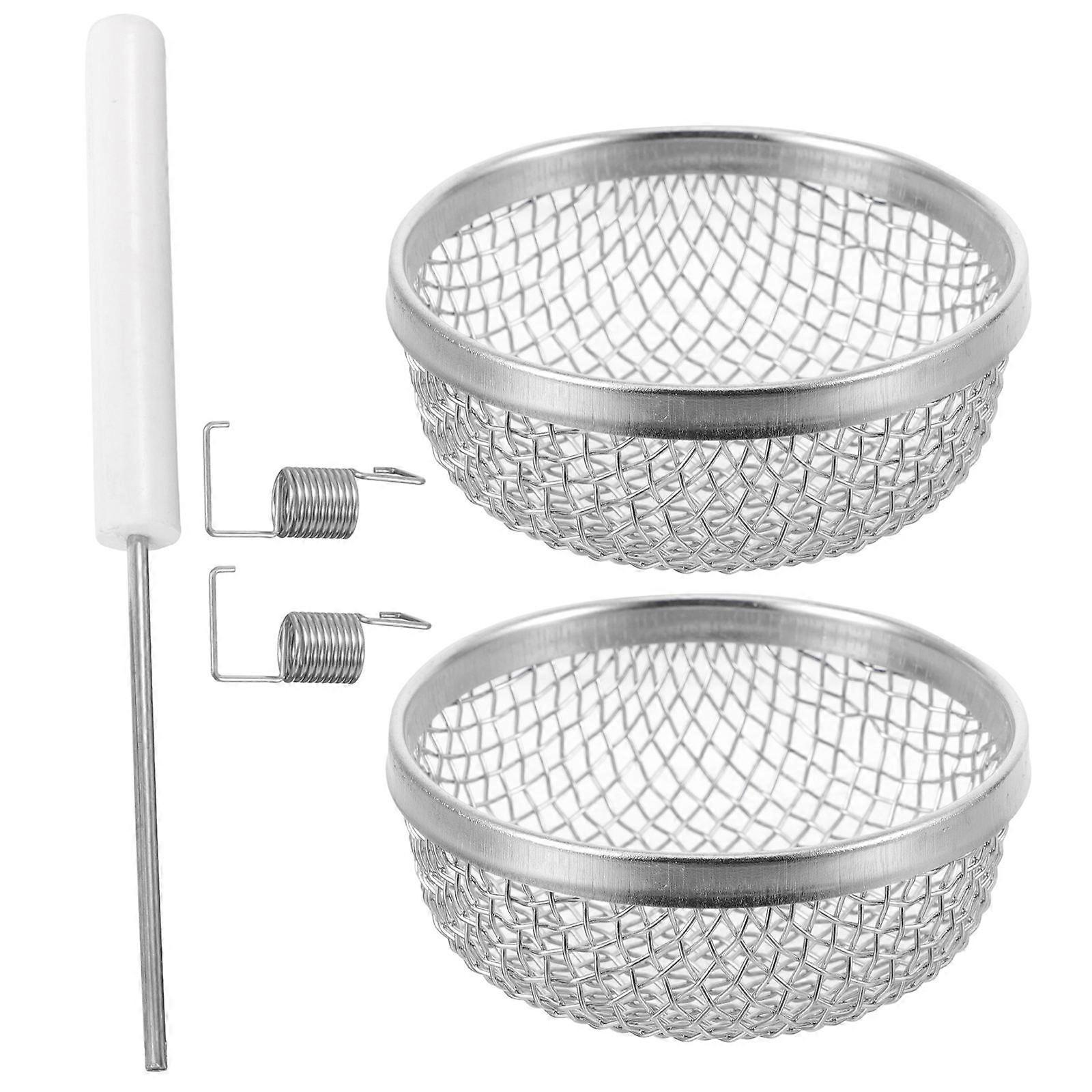 Durable RV Furnace Vent Screens 2Set Stainless Steel Mesh Protectors for RV Owners Outdoor Camping 7x7cm Insect-proof