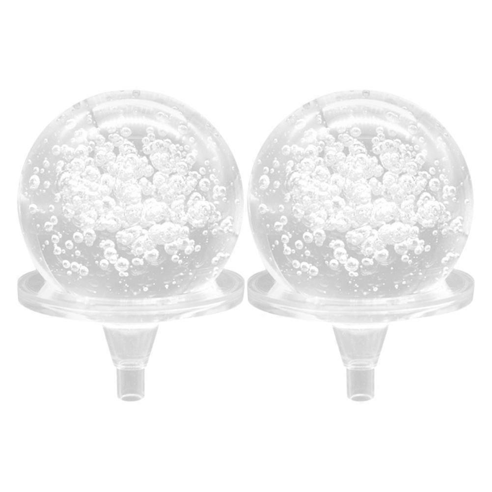Clear Sphere 8Cm Crystal Ball For And Office Decor 2Pcs
