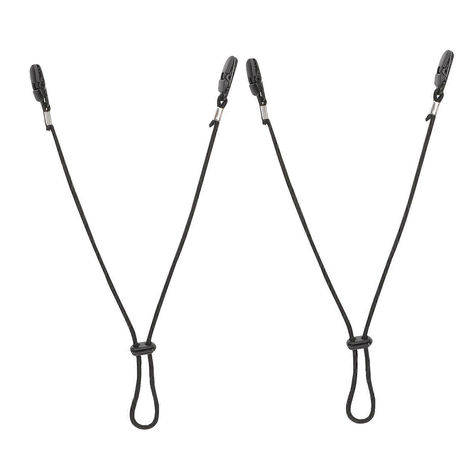 2Pcs Adjustable Hat Strap Clips Windproof Strap Clips Retainers Anti-Lost Straps