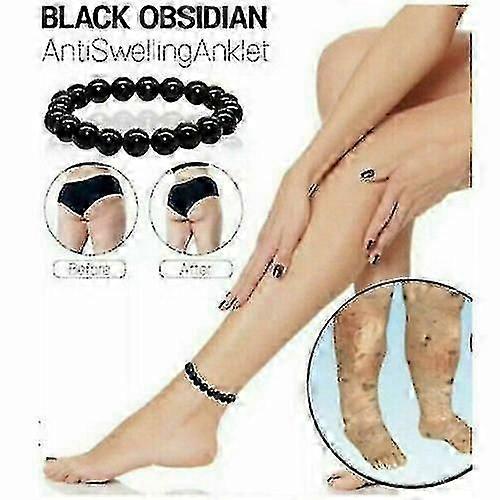 Antiswelling Black Obsidian Slimminganklet Yoga Energy Prayer Beads String Beads