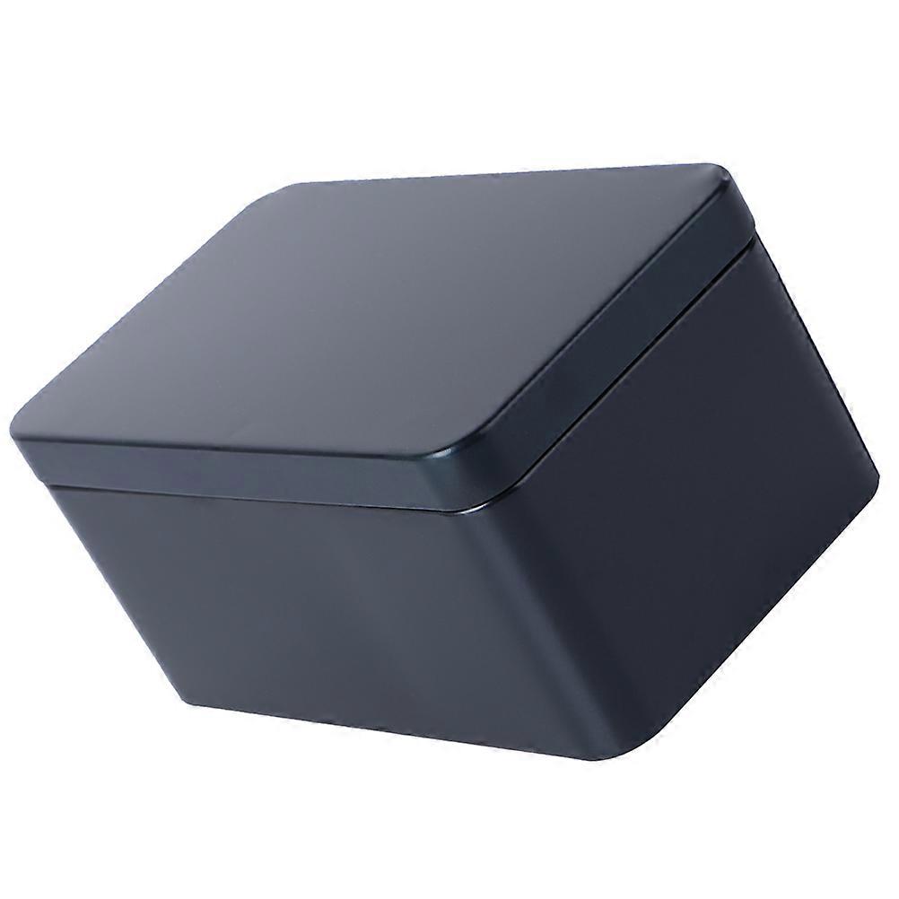 6Pcs Dark Blue Tinplate Storage Boxes for Kitchen Snack Storage Coffee Beans Tea Candy