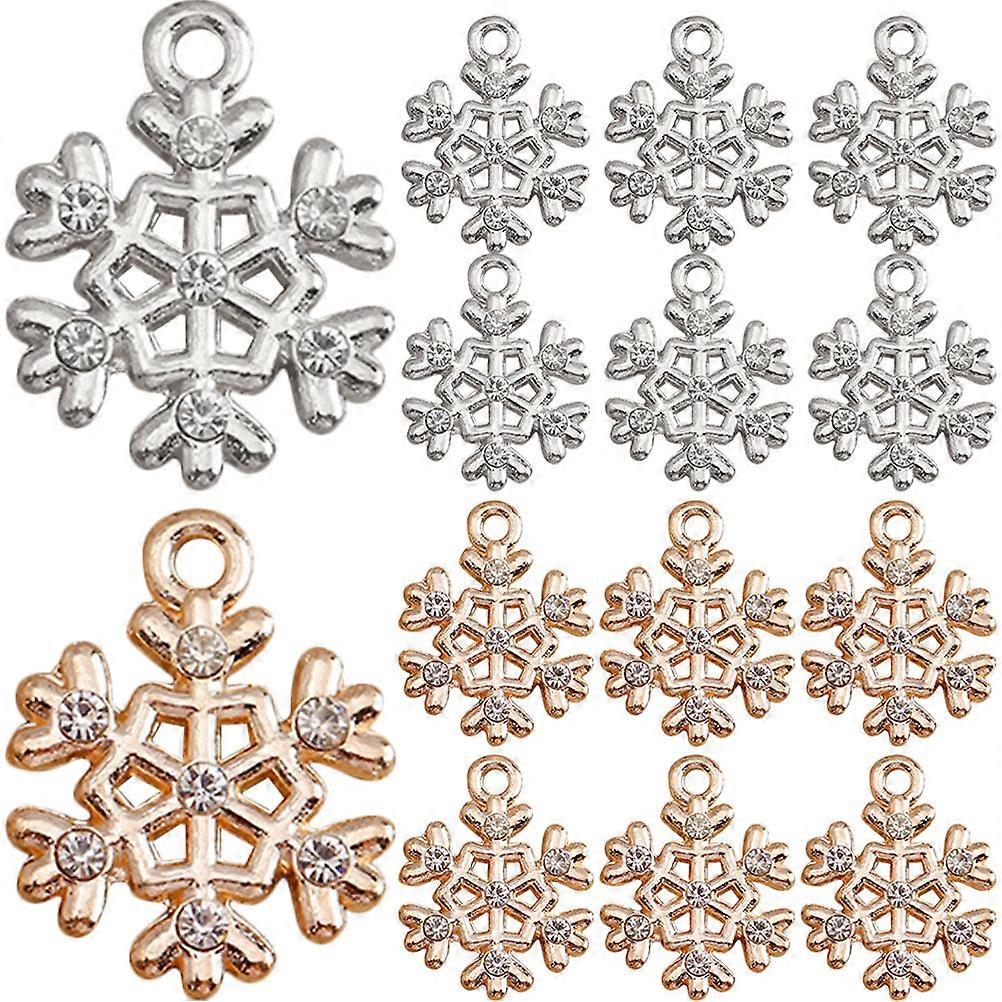 Crafting Snowflake Charms Ideal for Jewelry Making, Resilient and Safe to Use
