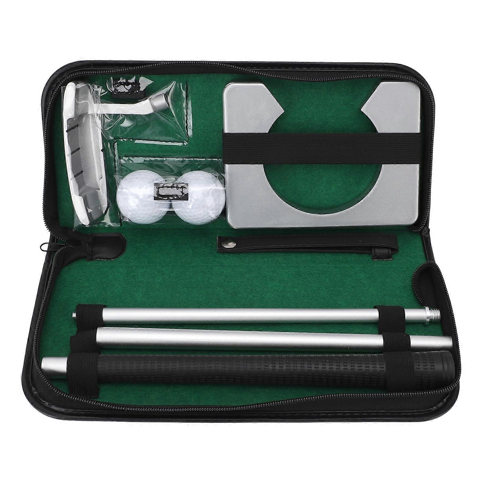 Golf Putting Game Set with Putter, Balls, Hole Cup, and Storage Bag
