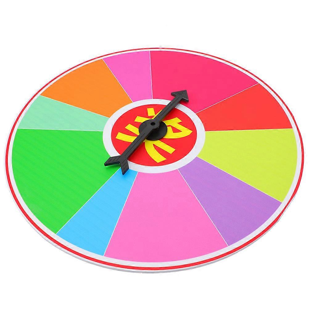 Raffle Big Wheel Game Prop For Party Organizers Holiday Activities Classrooms Compact Design 1Pcs