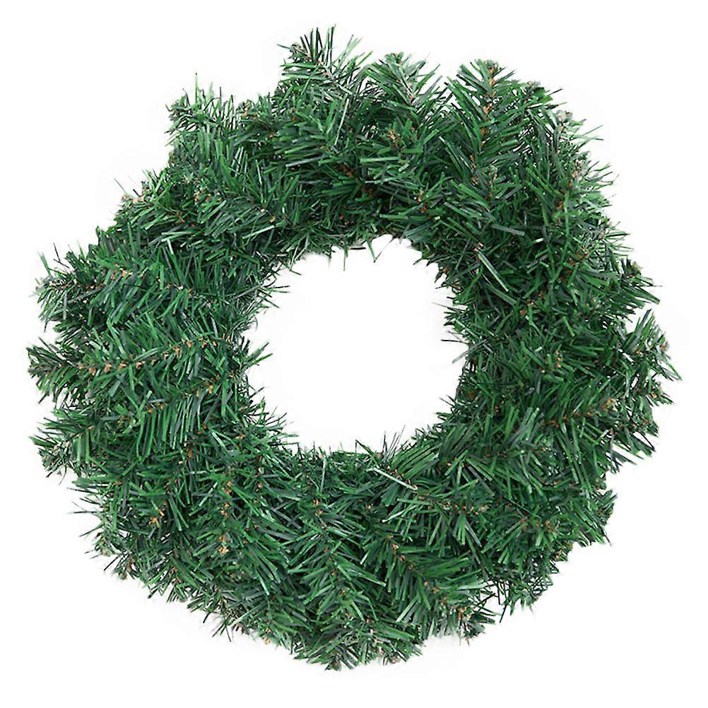 Here's a polished and professional product description based on your input:

 

**Chic Christmas Wreath Ornament Artificial Garland Decoration for