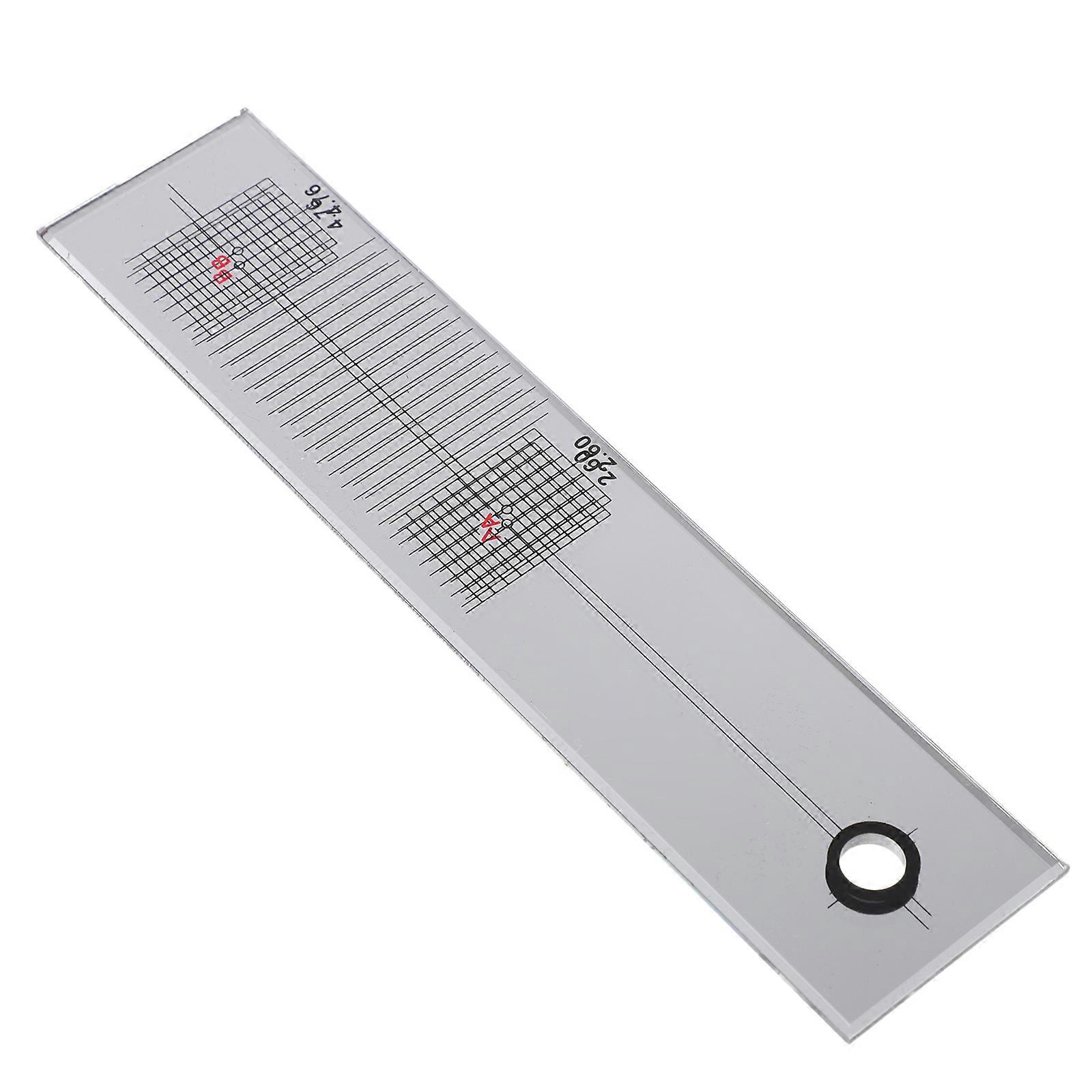 Phonograph Stylus Alignment Ruler For Record Player Maintenance And Audio Equipment Setup In White 1 Set