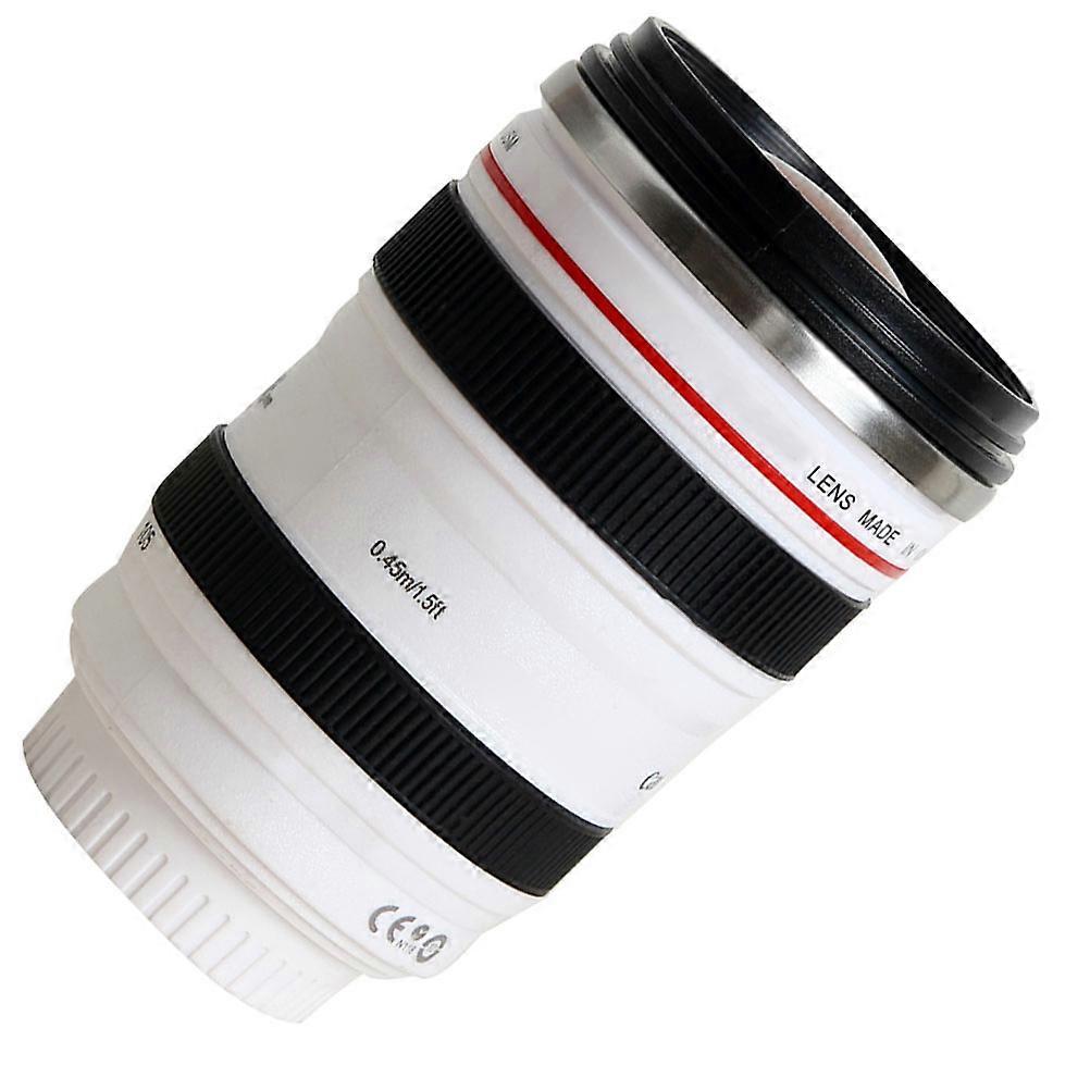 Camera Lens Cup Creative Storage Cup for Home Office White