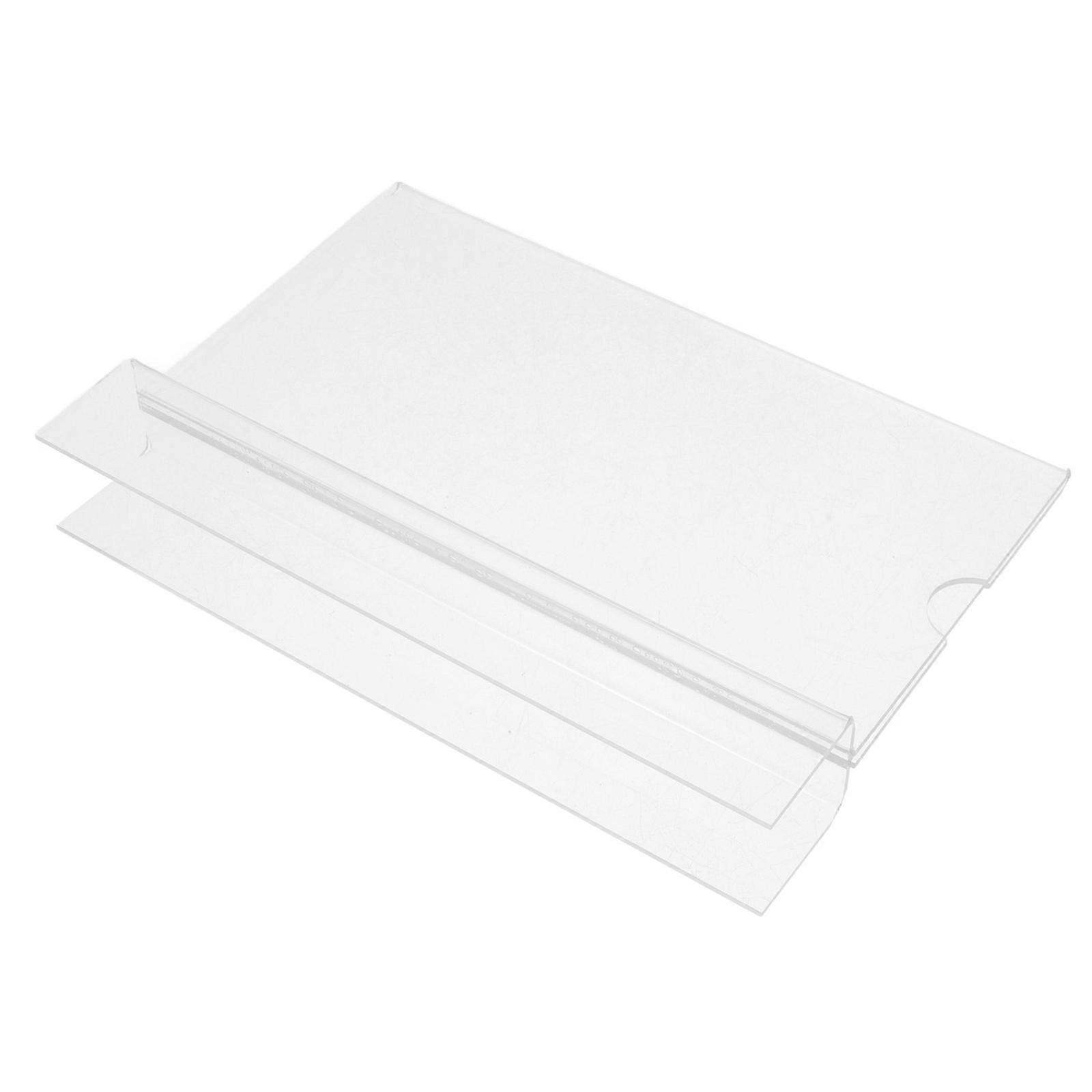 Transparent Acrylic Name Card Holder for Decoration with Sturdy Material and Modern Design 3.5 x 2.0 inches