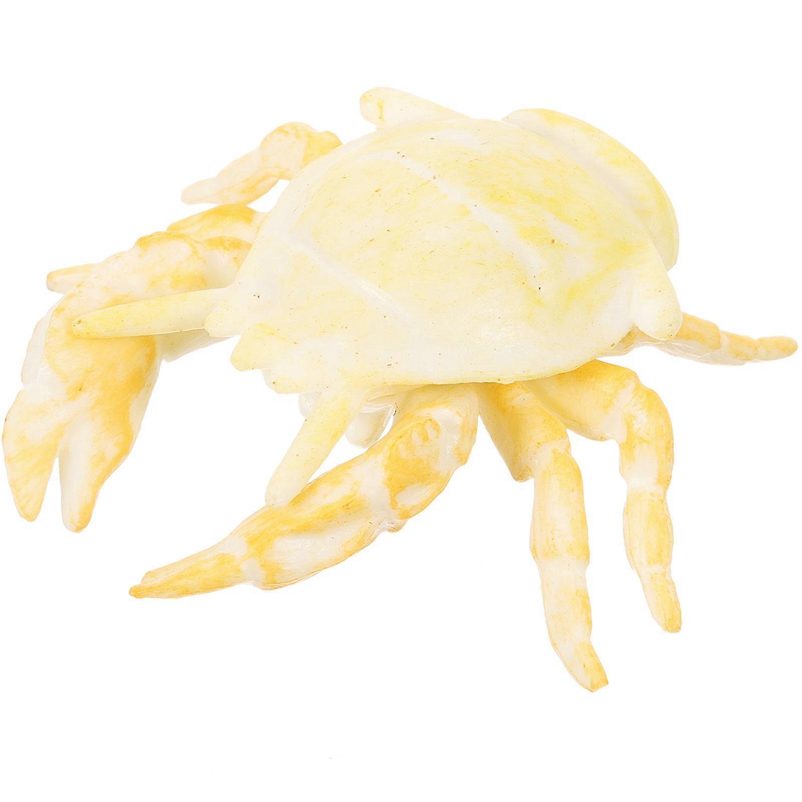 Fake Crab Model Simulation Crab Figurine Home Decoration 7x6.5x2.4cm Realistic Modeling 1Pcs
