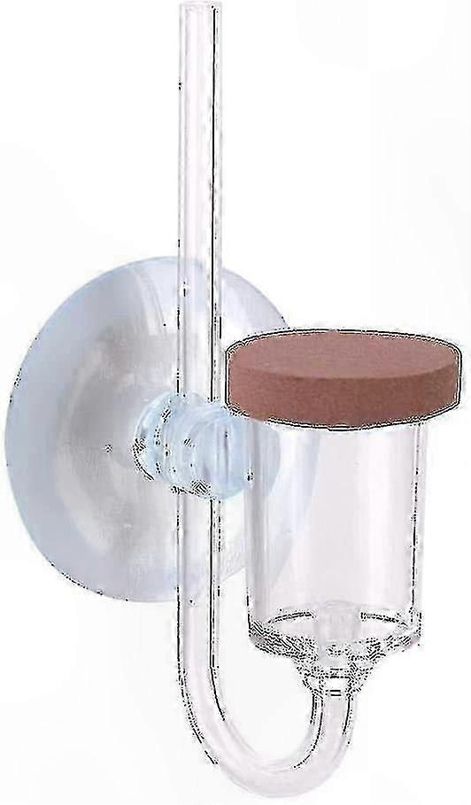 Transparent Bubble Counter for Aquarium CO2 Systems with Water Plants Support