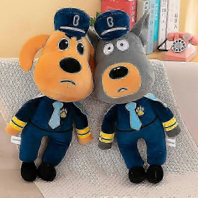 Sheriff Labrador Jucărie de pluș Drăguț Desene animate Câine Păpușă de pluș Animal Figură Păpușă pentru copii Cadou jm
