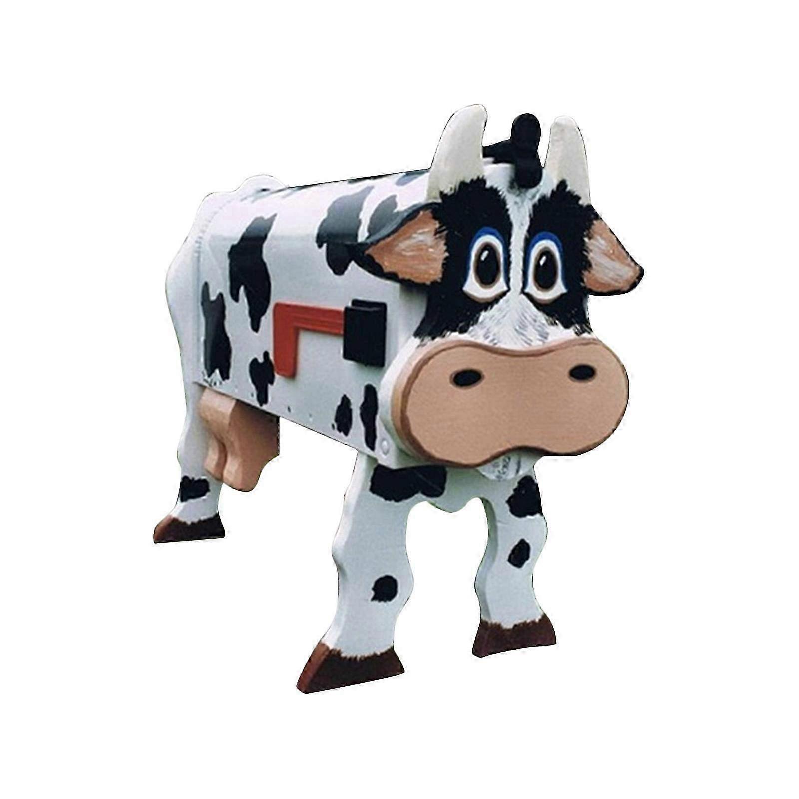 Metal Wall Mounted Mailbox with Unique Cow & Horse Design - Outdoor Garden Decoration for Rustic Charm & Farmhouse Style