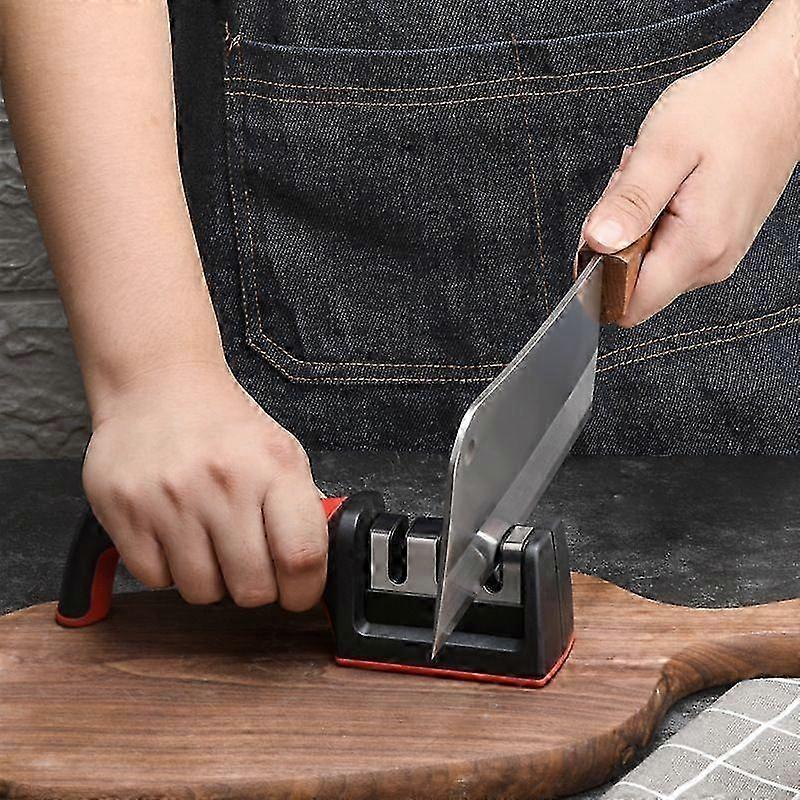Multi-Functional Knife Sharpening Tool for Home Kitchens, Grinding Stone and Sharpening Stick Combo
