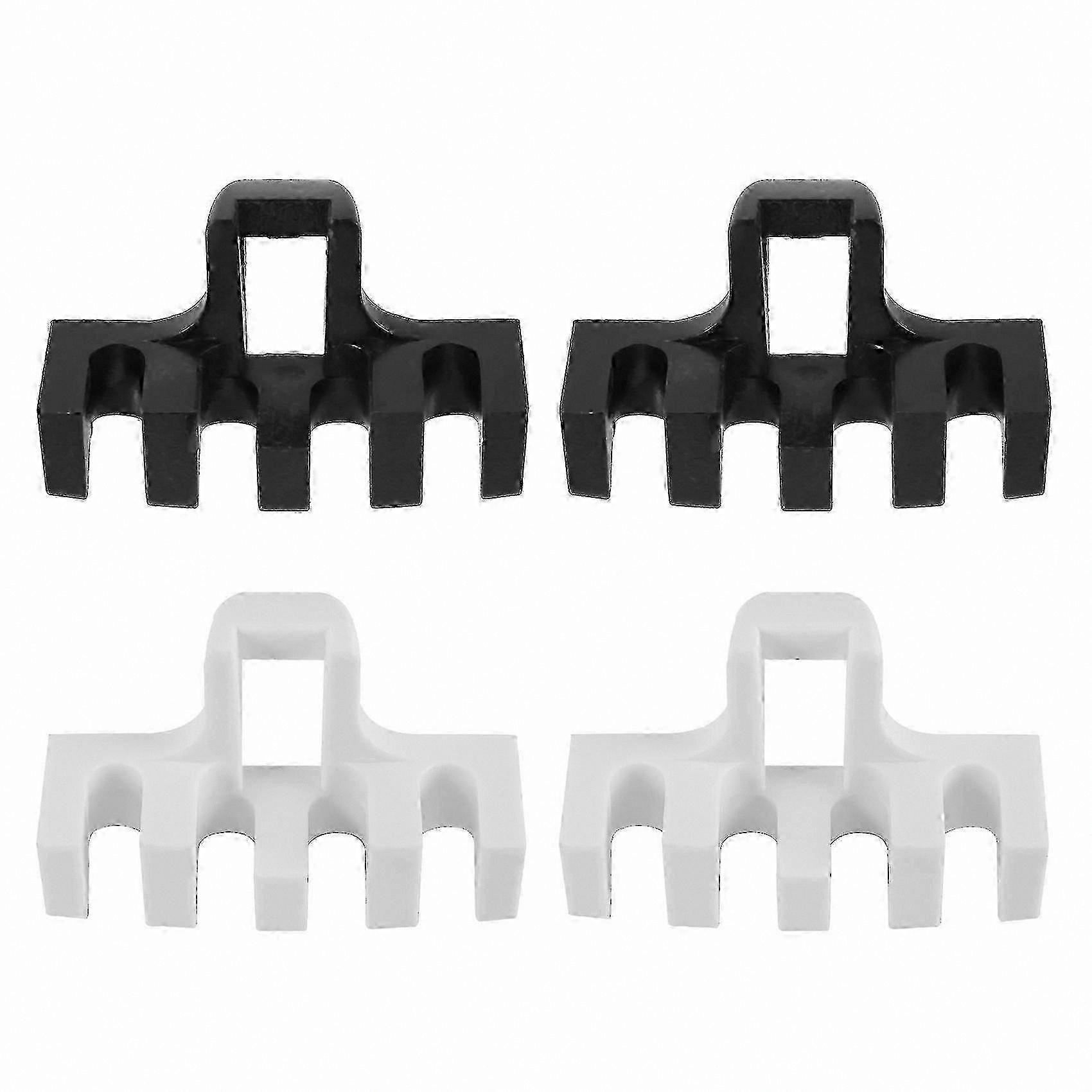 4-Pack Badminton Racket Stringing Tool with Pressure Reducer and Load Spreader Adapter in Black and White