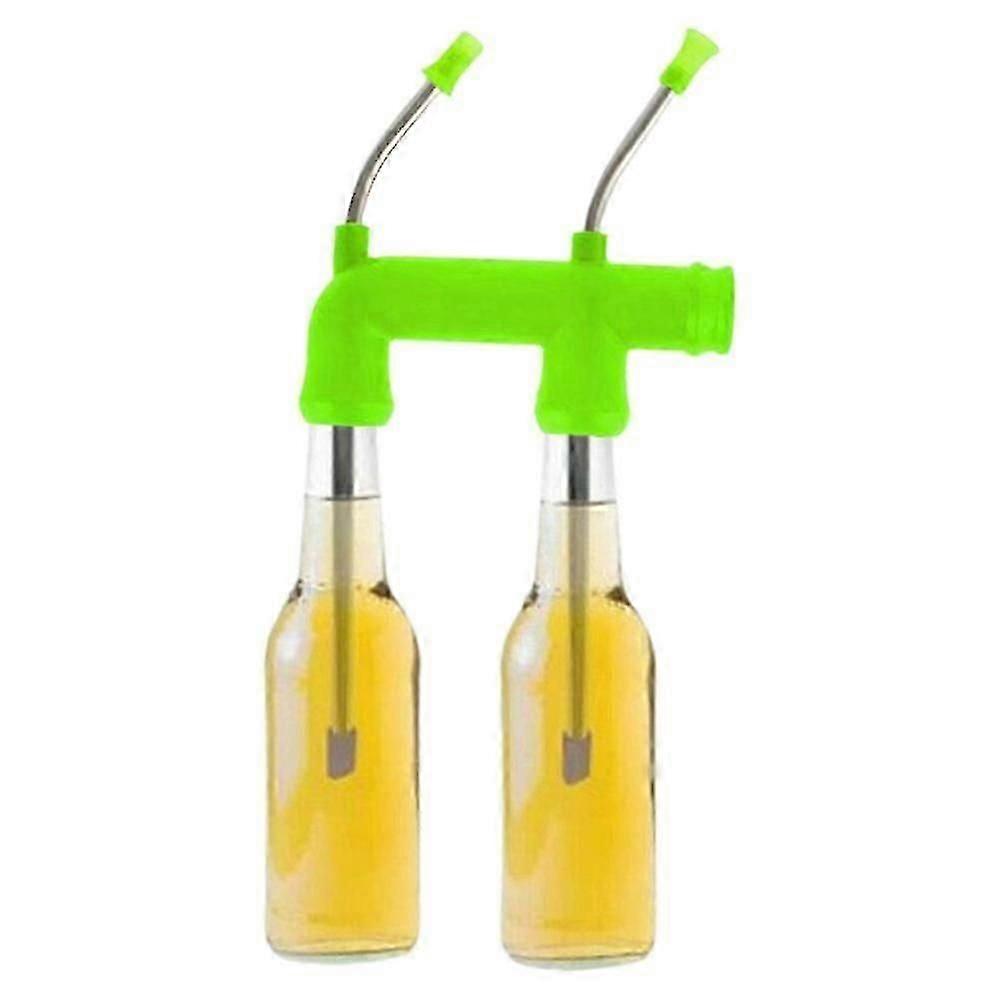 Double Beer Bong Snorkel Funnel Party Drinking Game Tool With Bottle Opener Portable Bar Accessory
