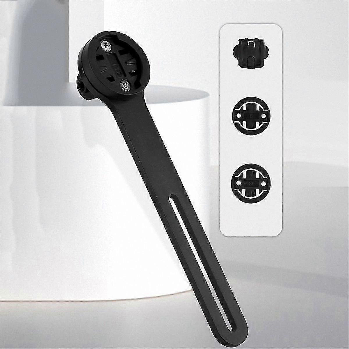 Integrated Handlebar Computer Holder for Bicycle Mount with Extension Support Bracket