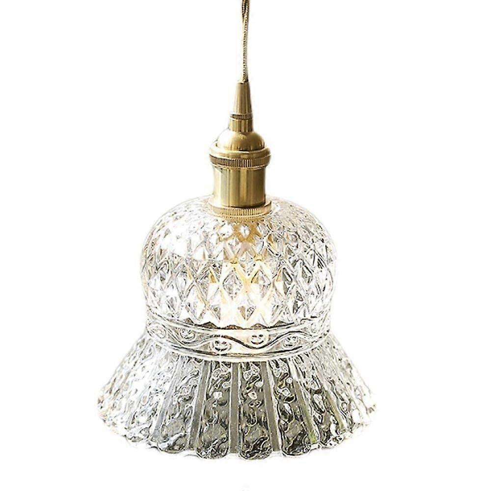 E27 Base Single Head Hanging Lamp, Creative Glass Chandelier, Ceiling Light