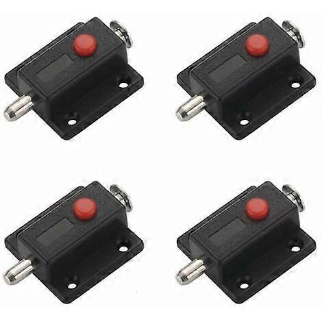 Security Sliding Cabinet Lock, Automatic Push Button Latch for Windows and Doors, Convenient and Reliable