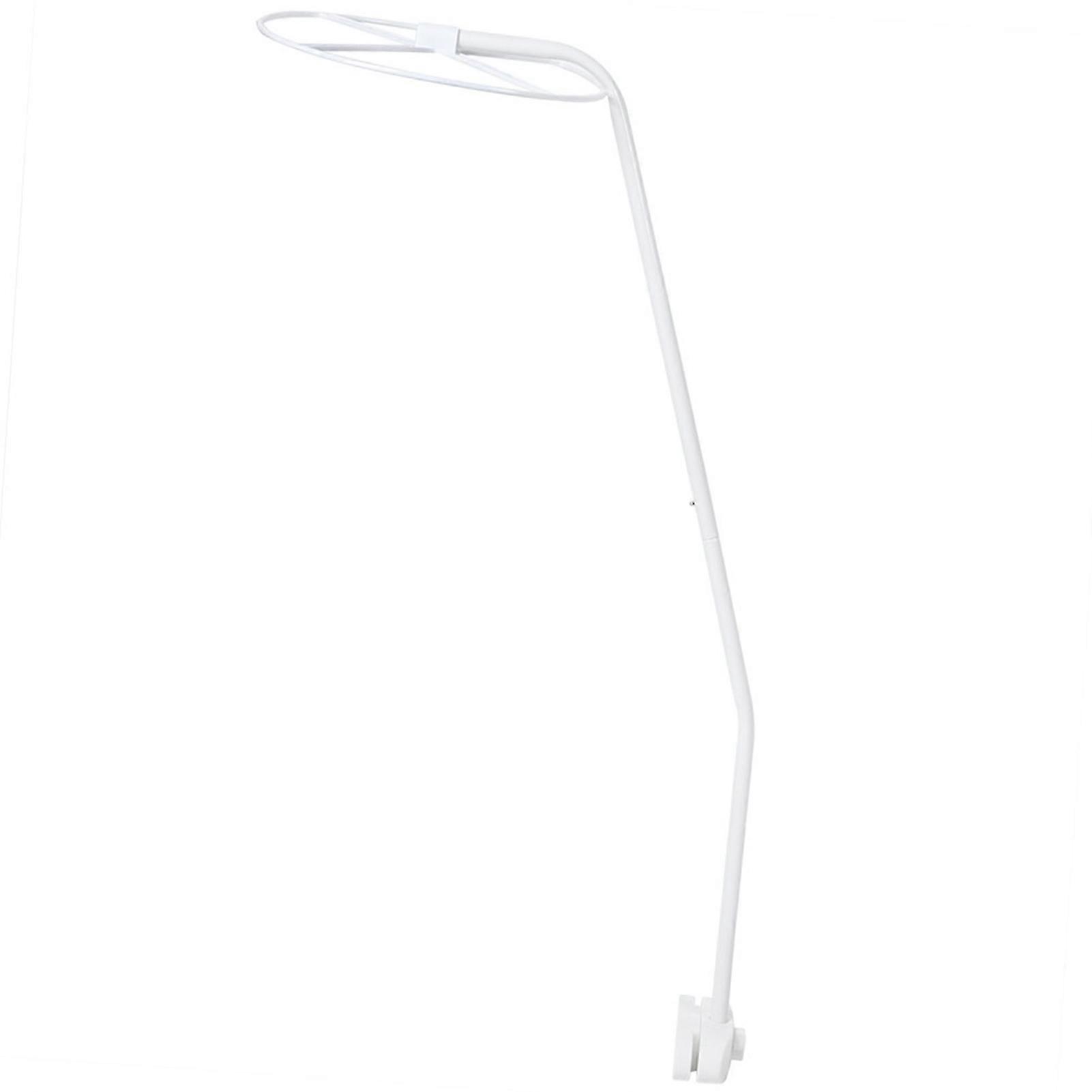Adjustable White Bed Net Stand Holder 0.9m Clip On Crib Rack