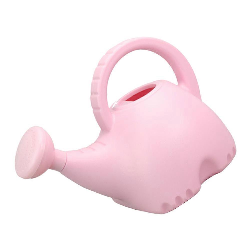Kids Watering Can Elephant Shape Garden Plastic Pink for Gardening 1Pcs