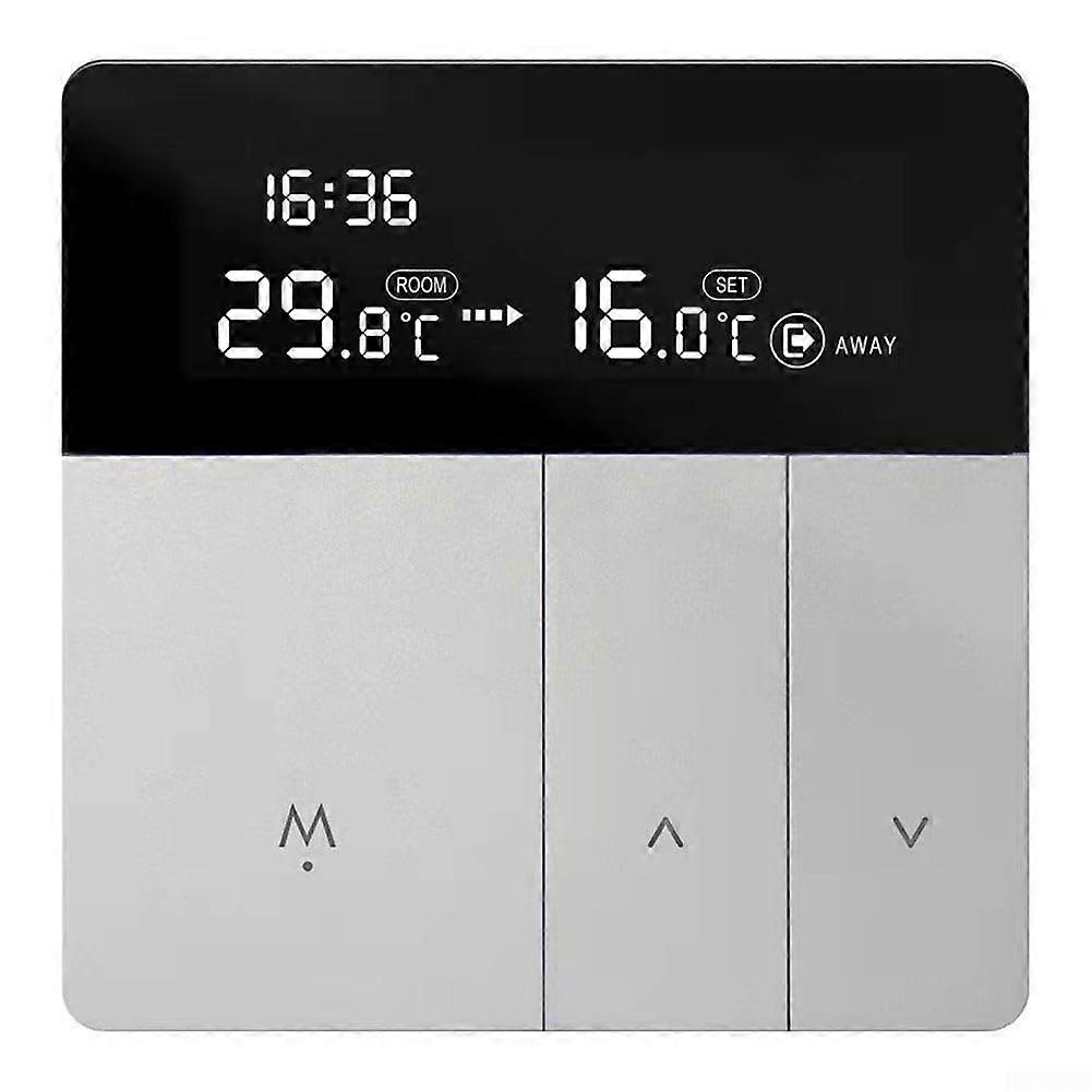 Electric Underfloor Heating Thermostat Controller, Digital Temperature Settings for Water and Gas Boiler Systems (16A)