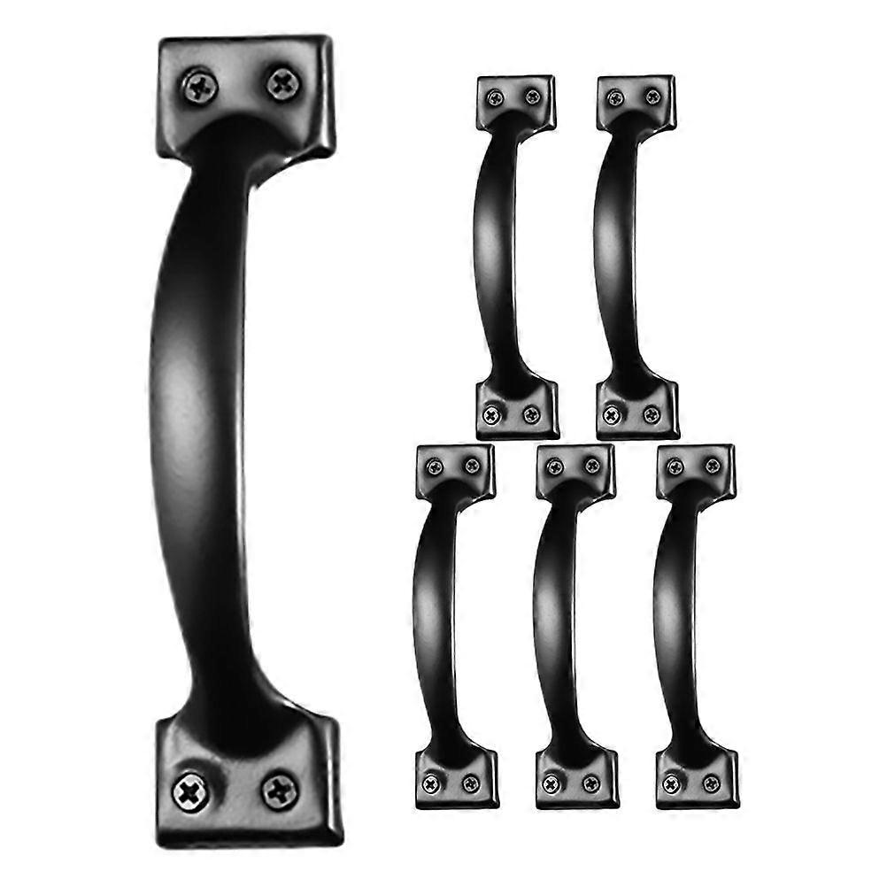 6Pcs Vintage Pull Handle Brass Cabinet Pull Handle Drawer Door Knob Cupboard Knob