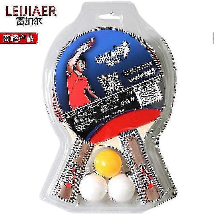 Bordtennisracket Två racketar Tre bollar Racket Set
