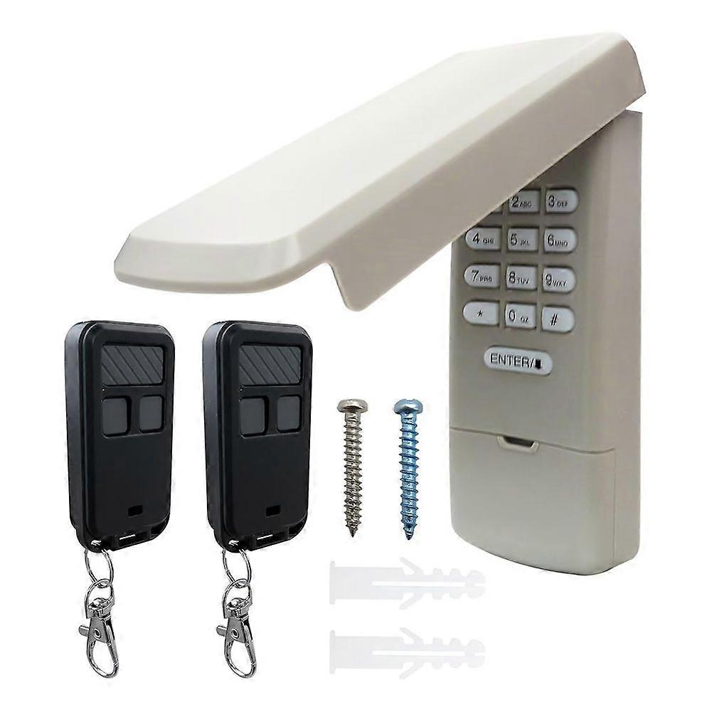 1x 877MAX Garage Door Opener Keypad with 2X Remote for 41A6127-1, HBW2028, 139.53680 Series