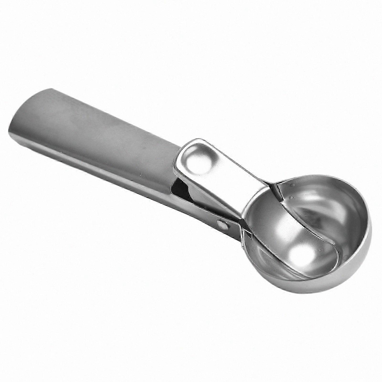 Premium Stainless Steel Ice Cream Scoop with Trigger Handle for Easy Serving
