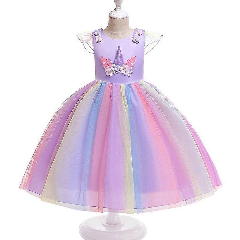 בנות שמלת טוטו חד קרן שמלות נסיכות שמלות מסיבת יום הולדת