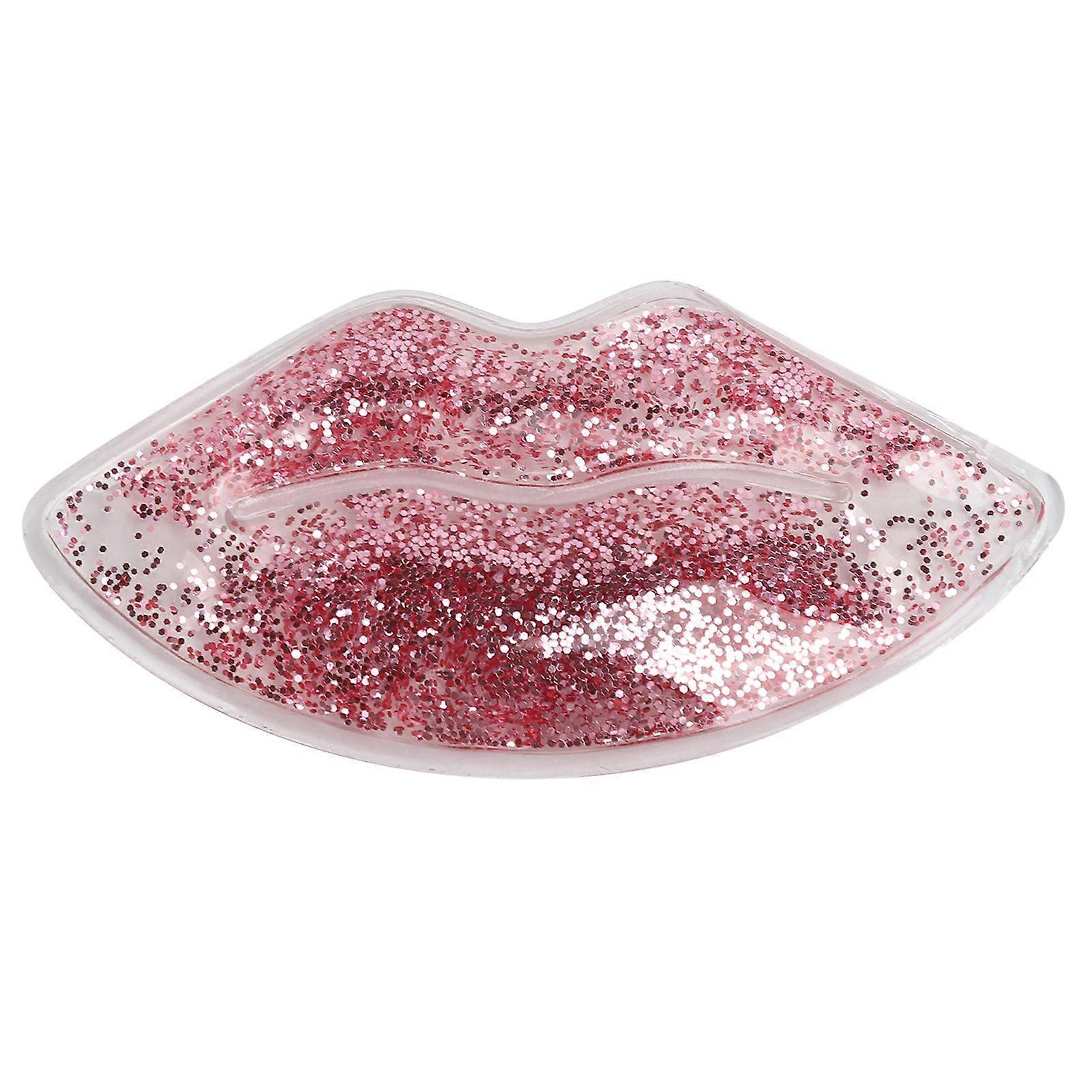 Gel Ice Pack LipShaped Reusable Reduce Swelling LeakageProof Hot Cold Compress Gel Pack