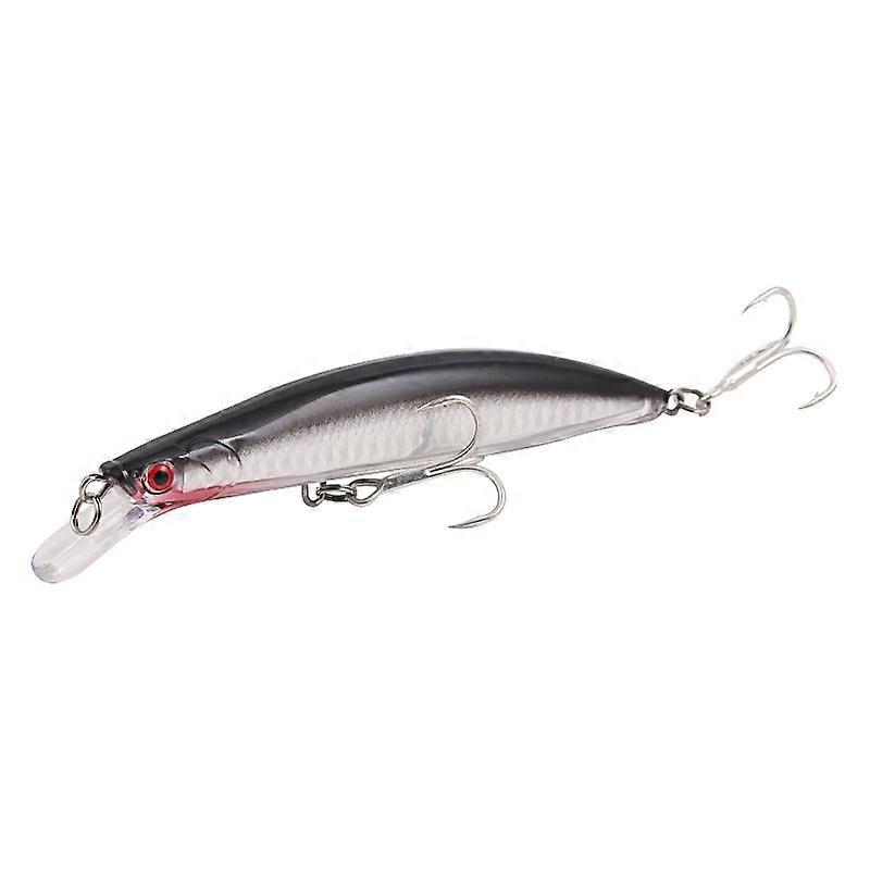 Laser minnow hard bait, 16.5cm long and 24g heavy, with rattle beads and double hooks reinforcement